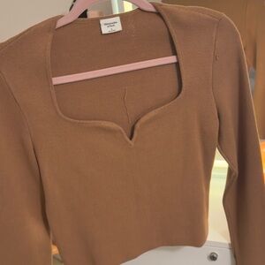 Abercrombie & Fitch Brown Knit Top